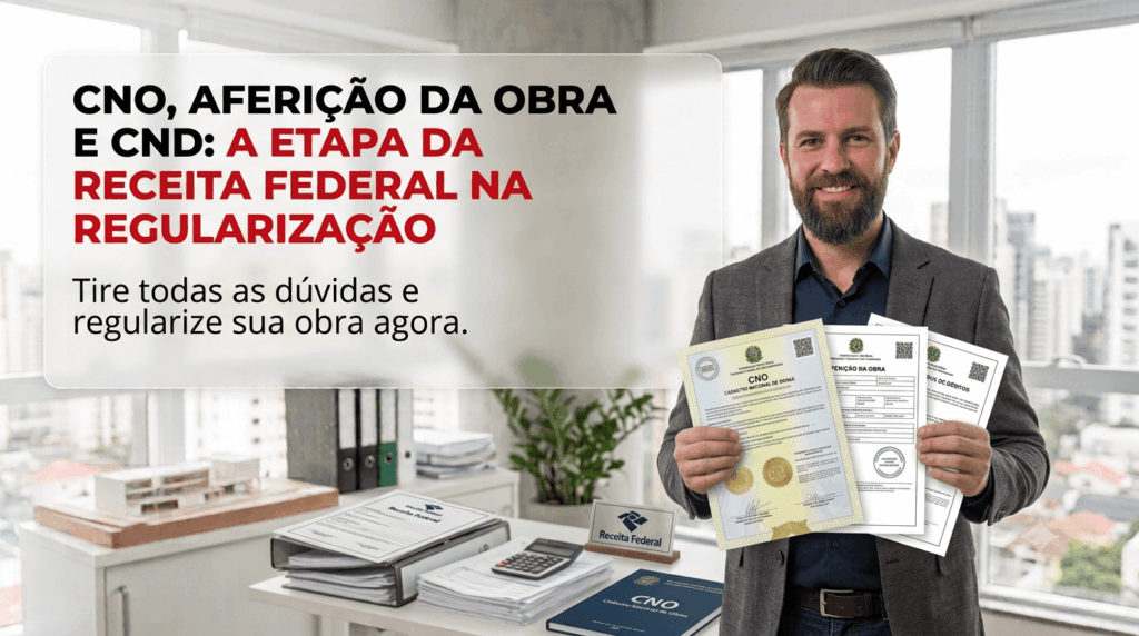 CNO, aferição da obra e CND: a etapa da Receita Federal na regularização